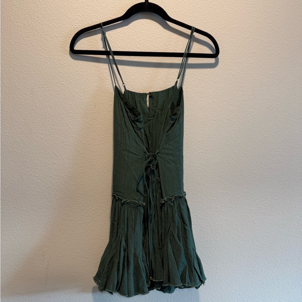 Green mini dress - Picture 2 of 4